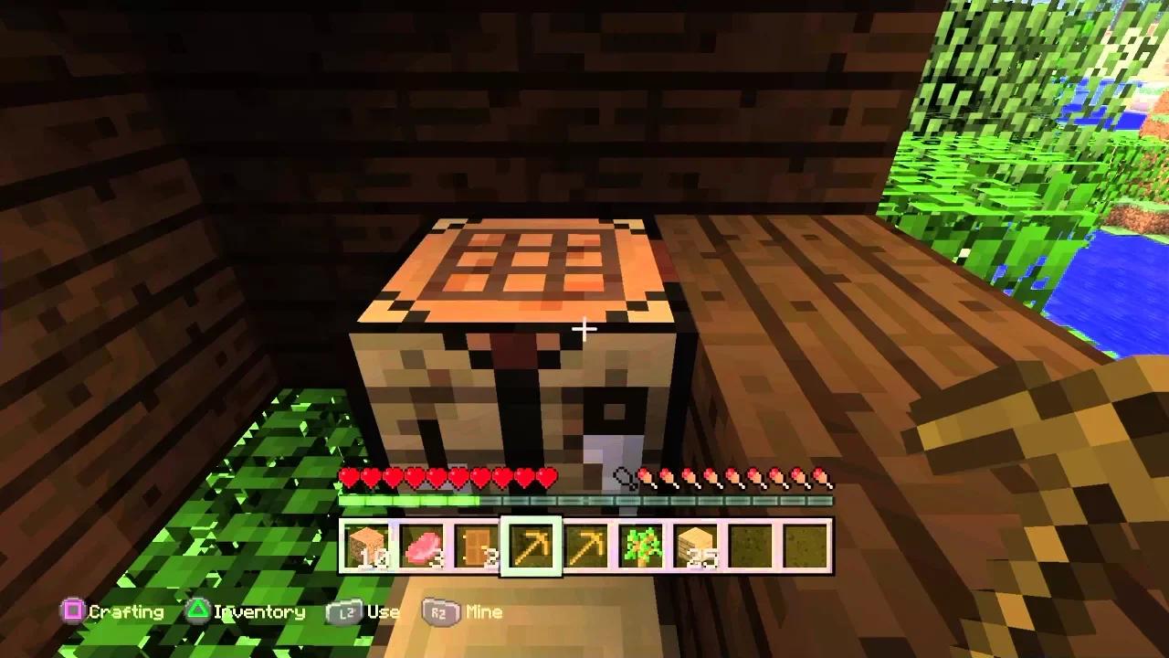 Minecraft day 2 harvesting materials and home improvements