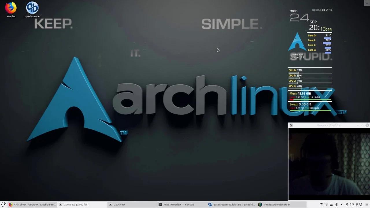 Arch on the Desktop w/ KDE