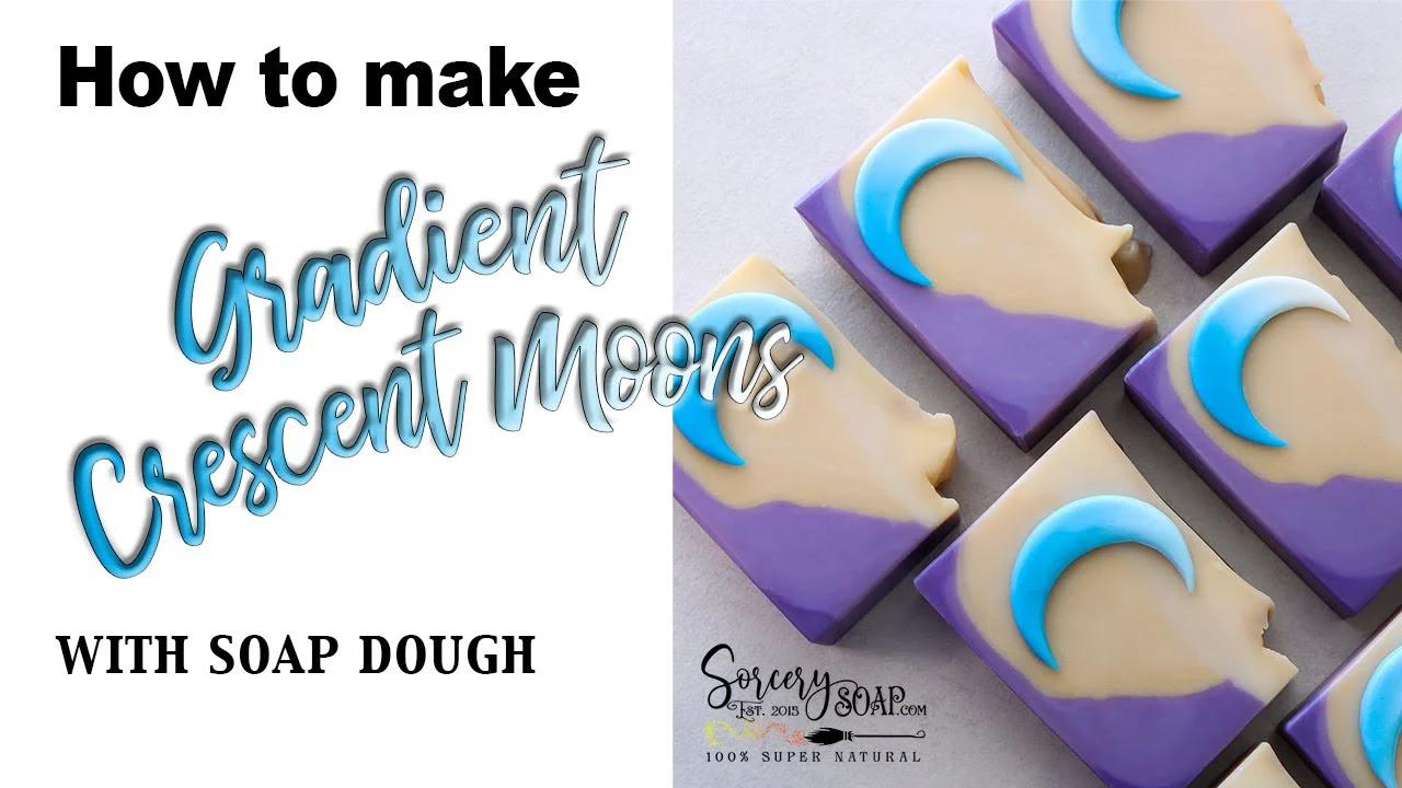 How To Make Crescent Moon Gradient Soaps