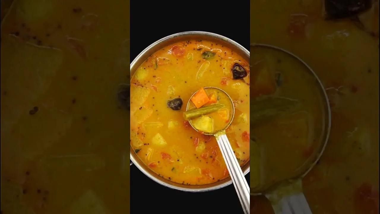 Varutharacha Sambar Recipe Kerala Sambar Recipe Mixed Vegetable