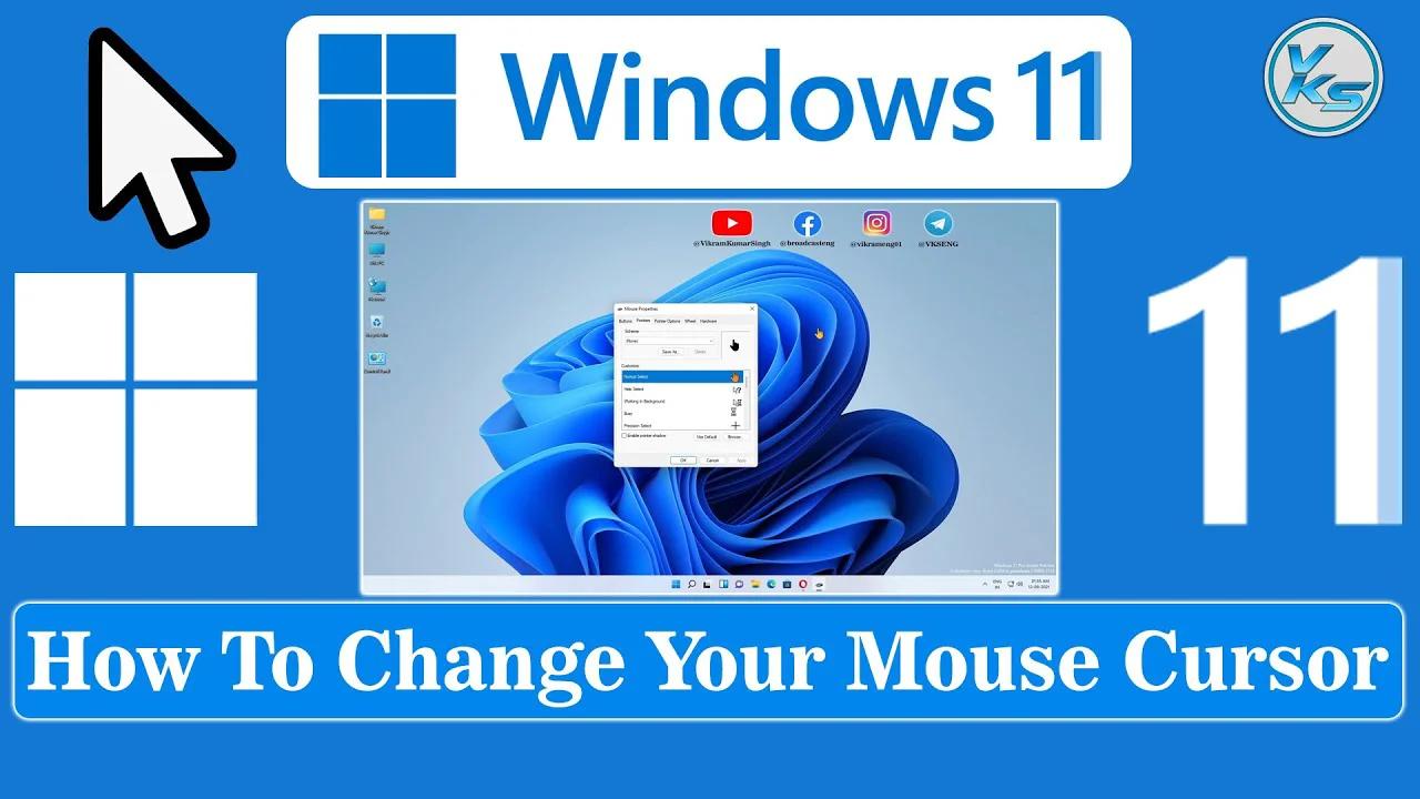 How To Change Your Mouse Cursor On Windows 11 | Windows 11 Me Mouse ...