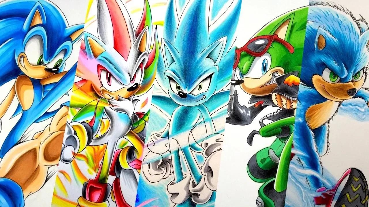 Drawing Sonic Characters Compilation 13