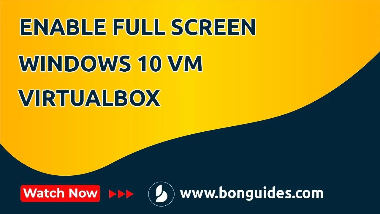 how to enable full screen in pc