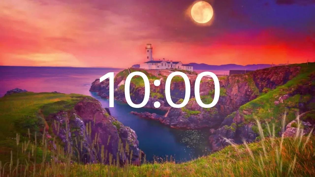 10 MINUTE TIMER - Countdown Timer with Gentle Celtic Music and Tranquil ...