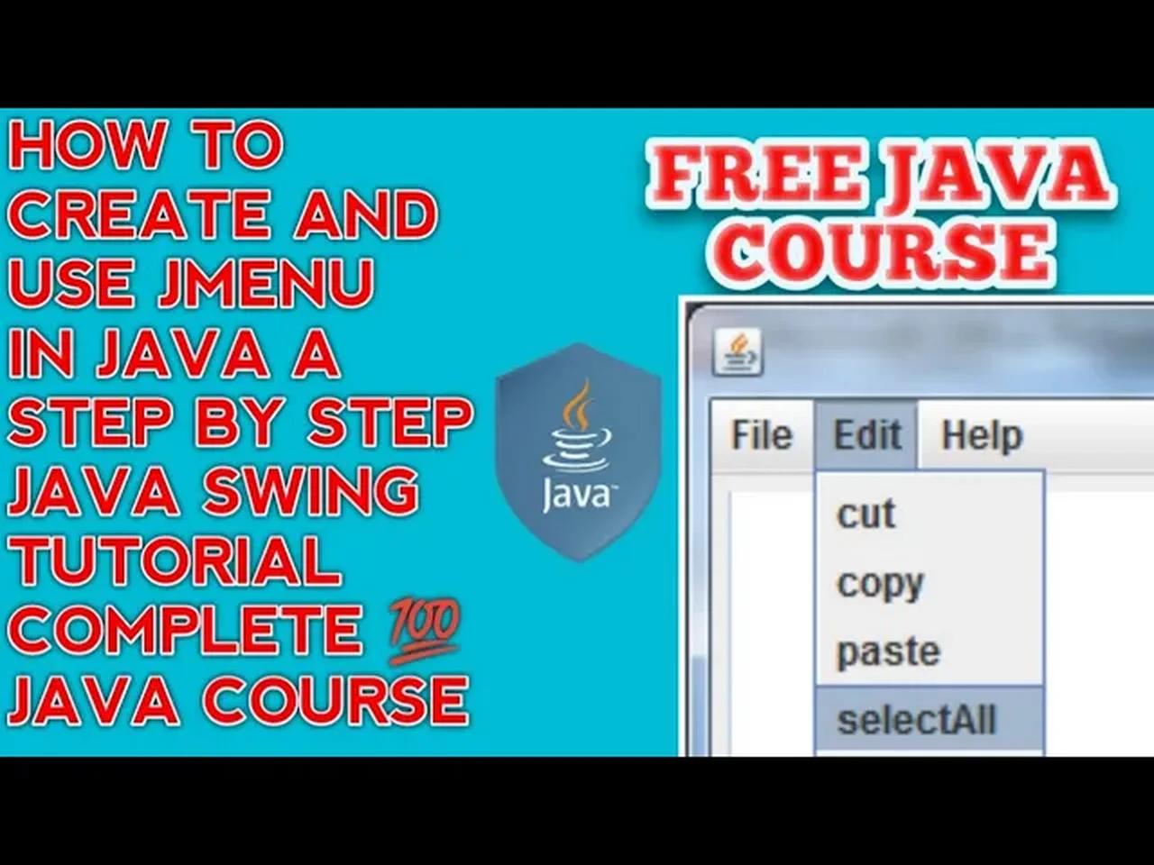 Menu Java | Java Menu | JMenu Java | How to use JMenu Java Netbeans ...
