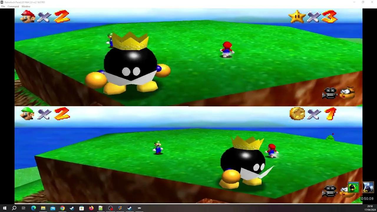 Super Mario 64 Multiplayer Splitscreen (1080p) [RA] - Episode 1 [NC]