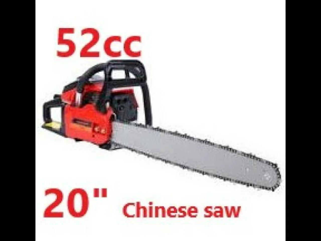 Chinese Chainsaw, 52cc 20 inch chainsaw