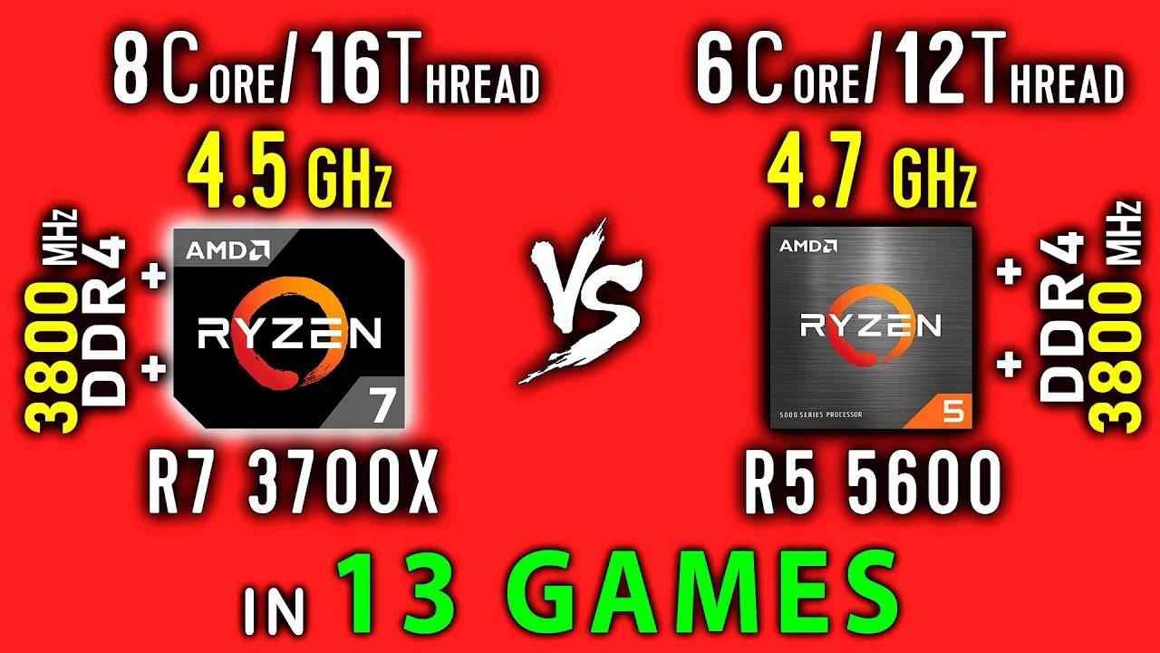 Ryzen 7 3700x Vs 5 5600x