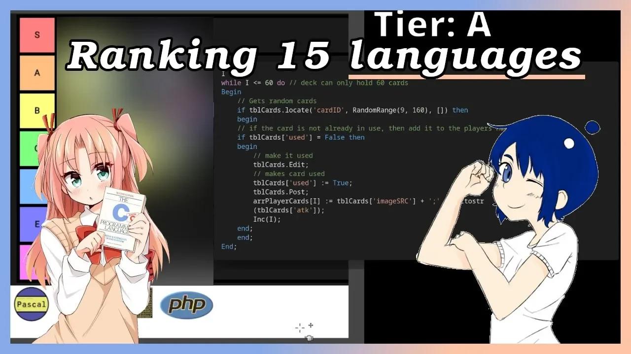The Official Programming Language Tier List - Ranking Programming Languages