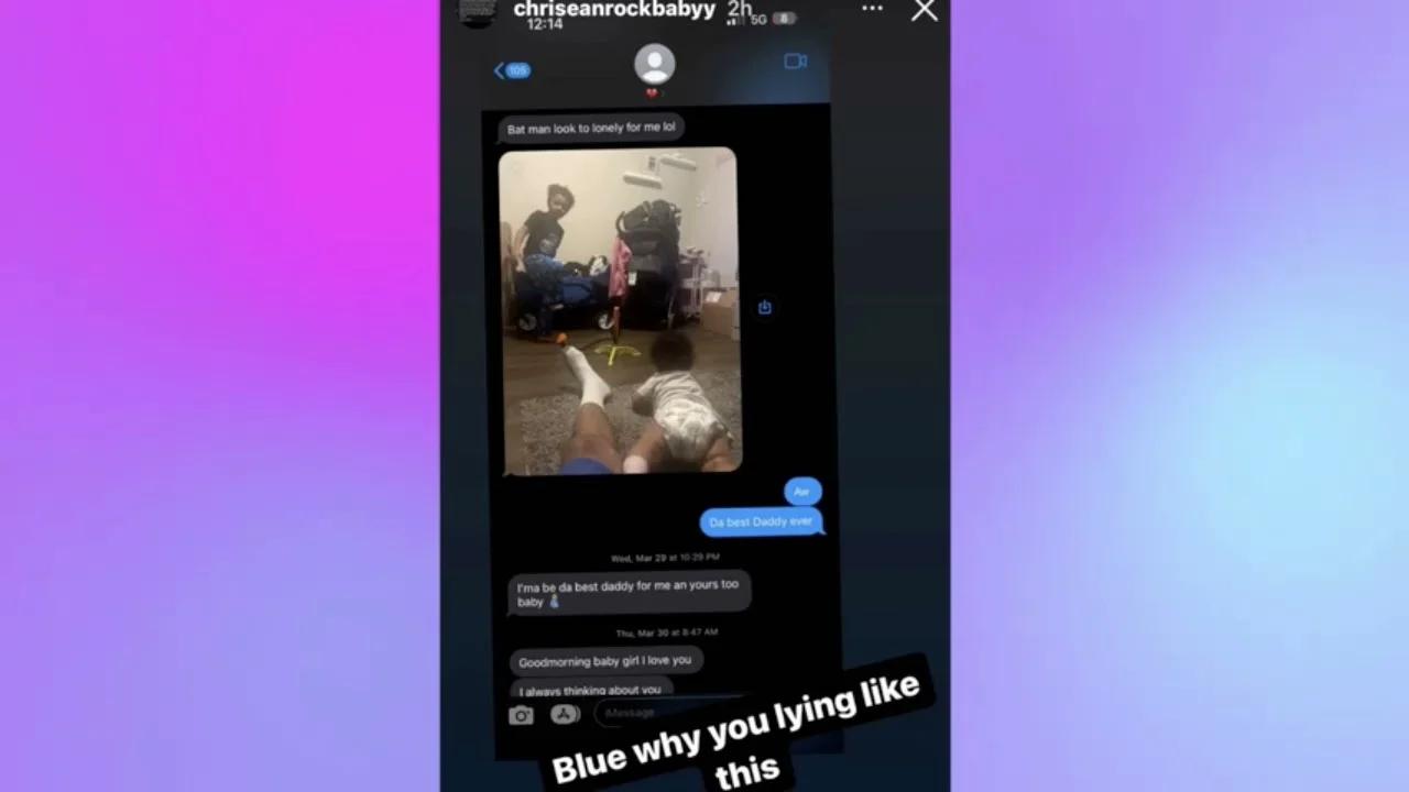 chrisean rock exposes blueface being fake leaks messages