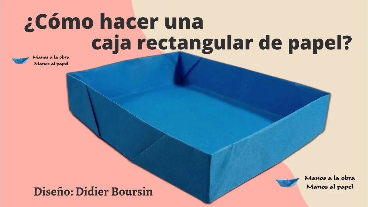Como hacer una caja rectangular de papel?