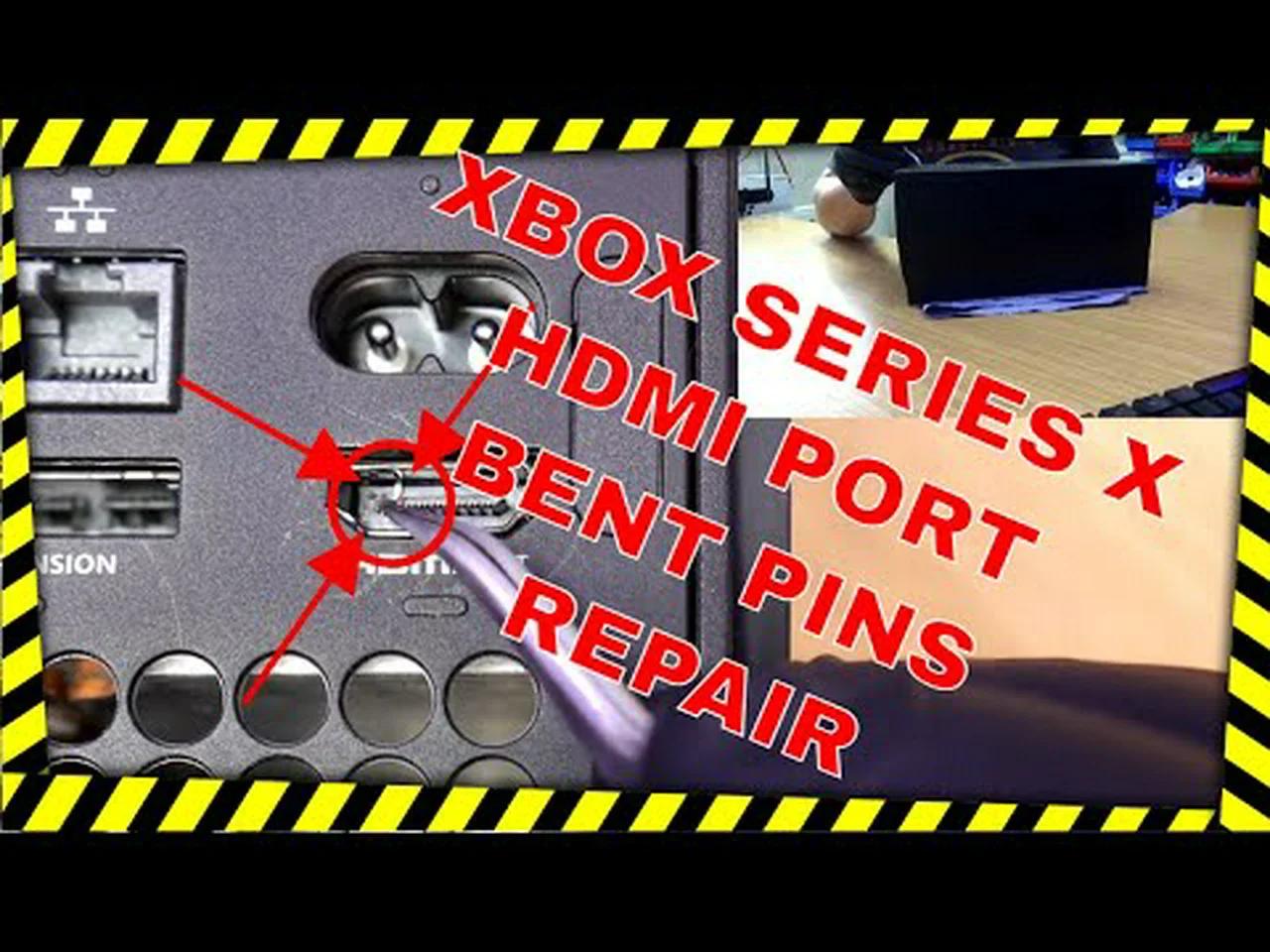 Xbox Series X HDMI Port Replacement Bent Pins No Display