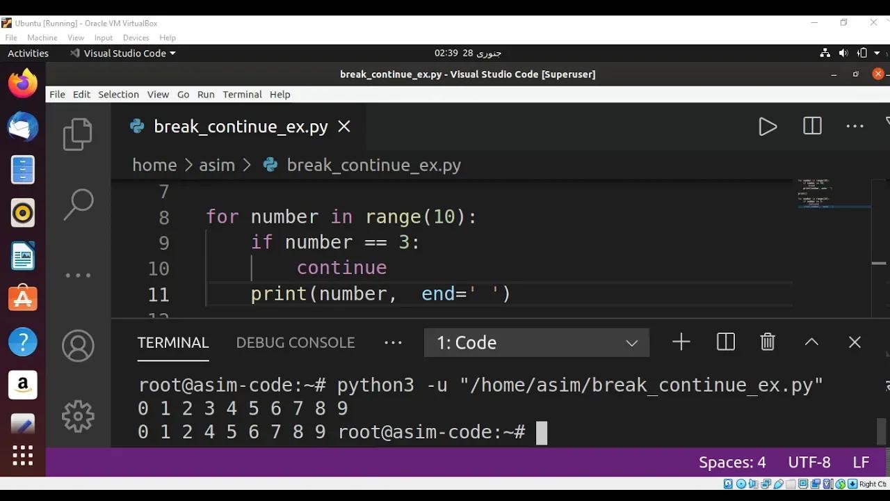 Break and continue Statements in Python