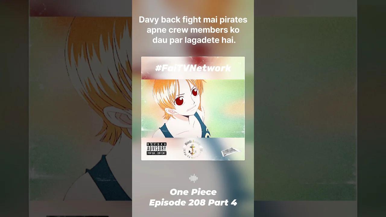 One Piece Episode 208 Part 4 Complete Anime Story Explained In Hindi