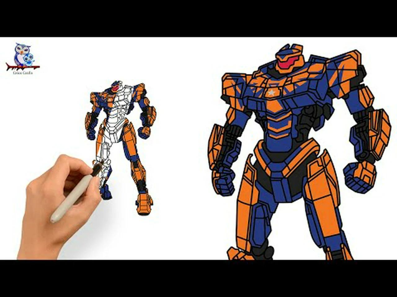 How To Draw Atlas Destroyer Pacific Rim: The Black - Tutorial
