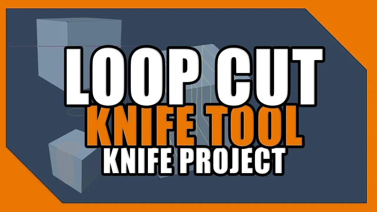 Blender Loop Cut | Knife Tool | Knife Project kullanımı | Blender ...
