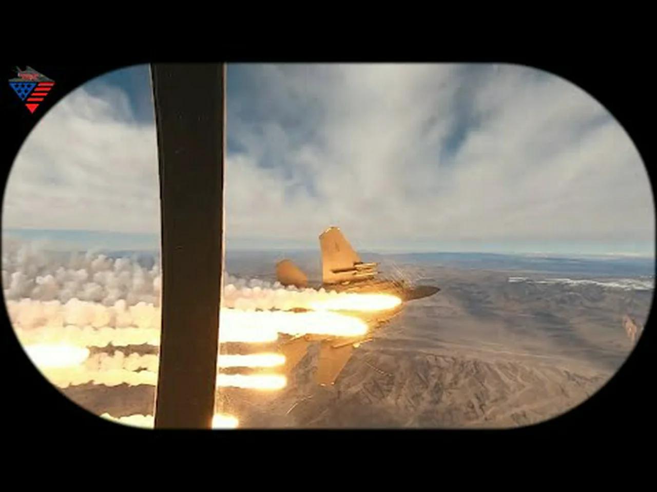 F-15E Very Low-Level Aerials in a Mission