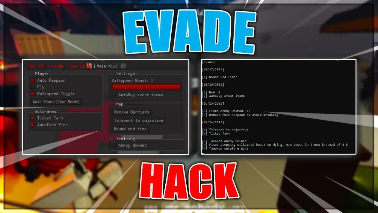 NEW] Evade Script / Hack GUI, God Mode