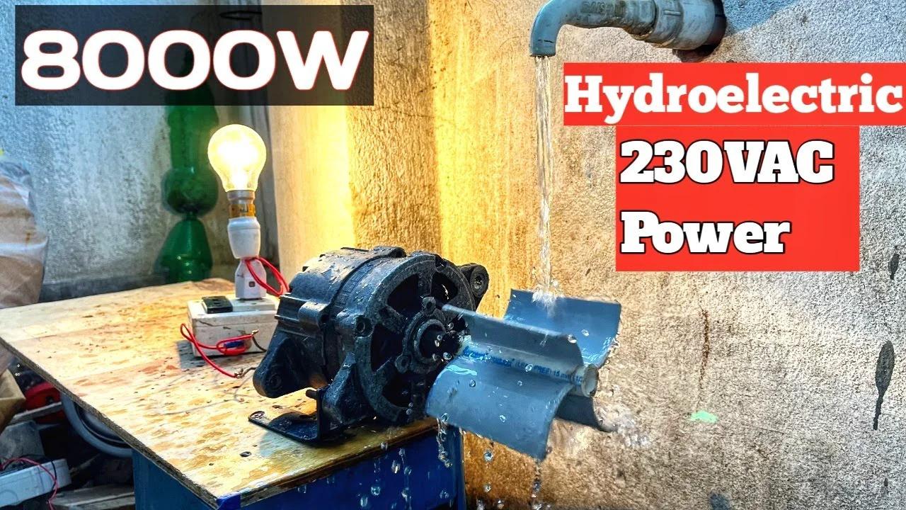Innovative Way get 8000W Auto water pressure PowerFul Hydroelectric ...