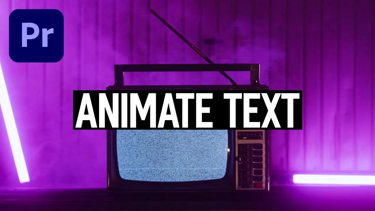 how to add moving text in video premiere pro