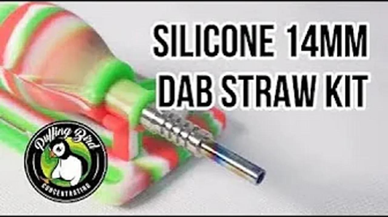 Puffing Bird Silicone 14mm Dab Straw Kit 