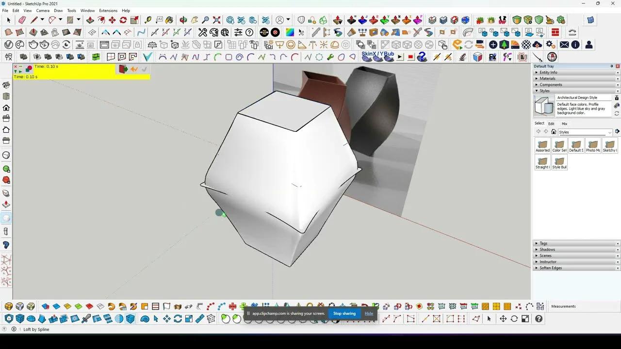 sketchup tutorial / complex modelling
