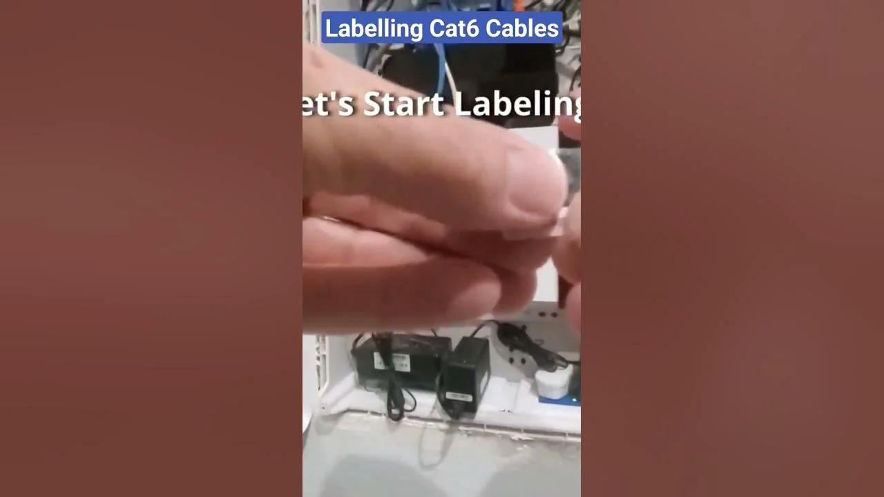 How To Label Cat6 Cables!