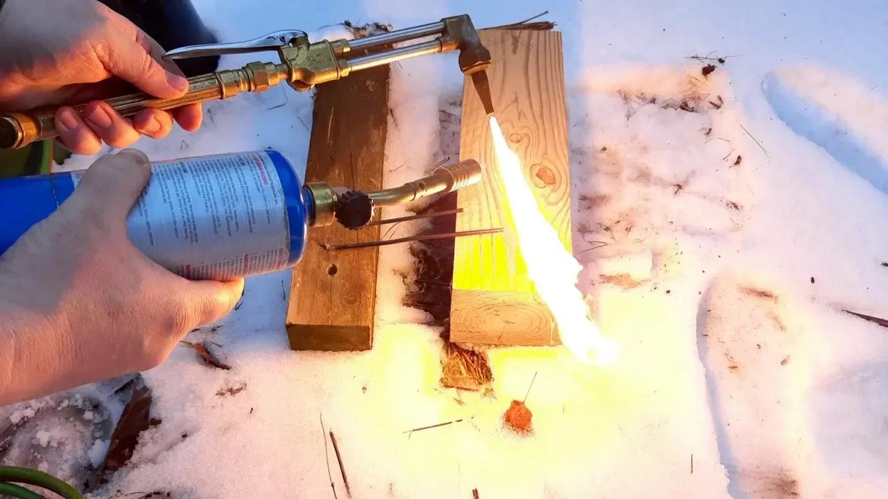 Melting 3 types of AR15 gas tubes; Stainless, Nitride and Inconel