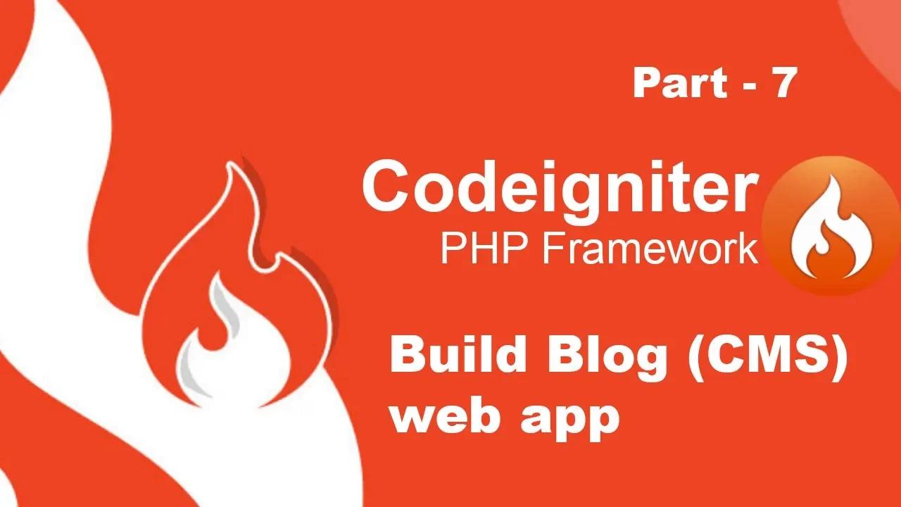 [part 7] Blog CMS website in CodeIgniter 3 with AJAX. Article post form ...