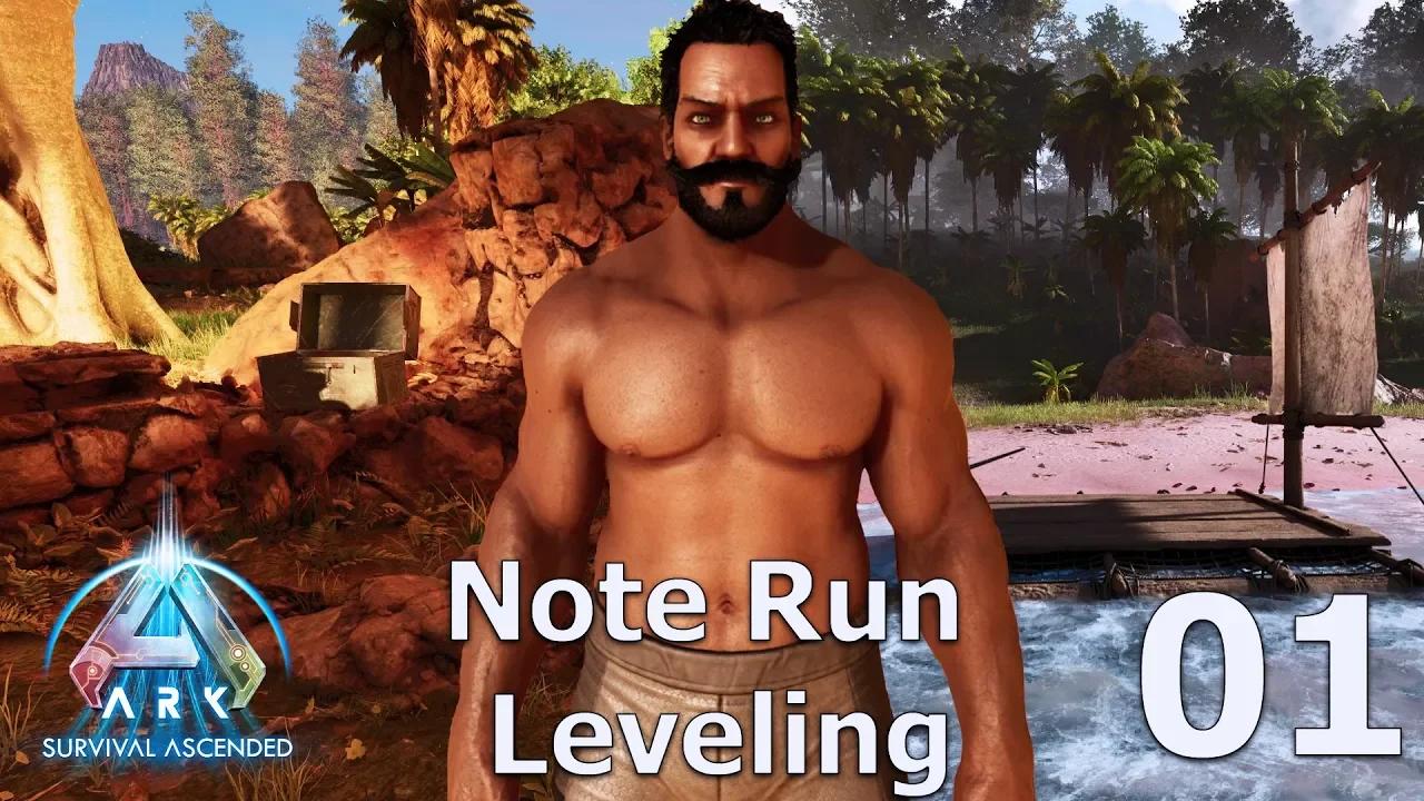ASA Walkthrough E01 - Note Run Leveling - Ark Survival Ascended