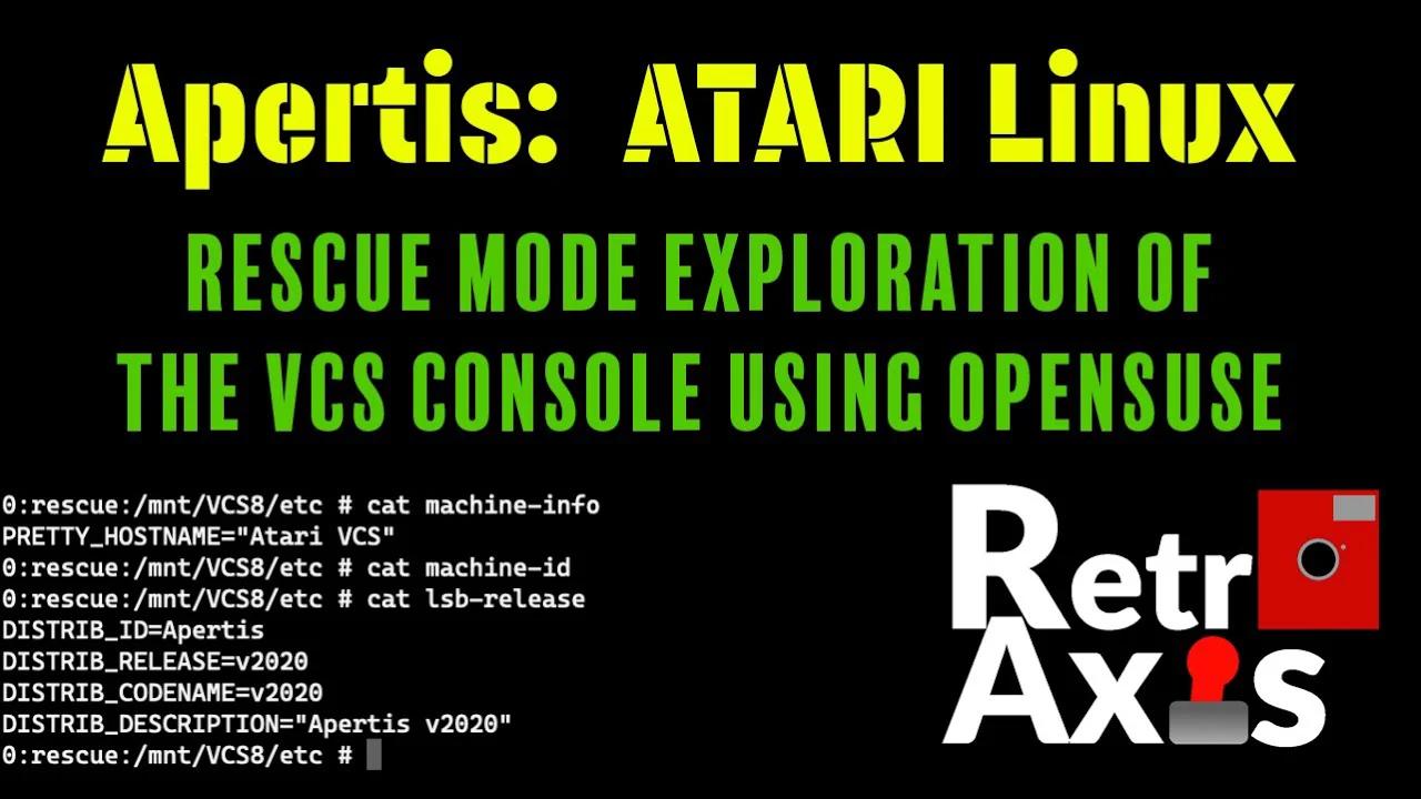 Inside the Atari VCS filesystem - exploring PC Mode using Linux rescue