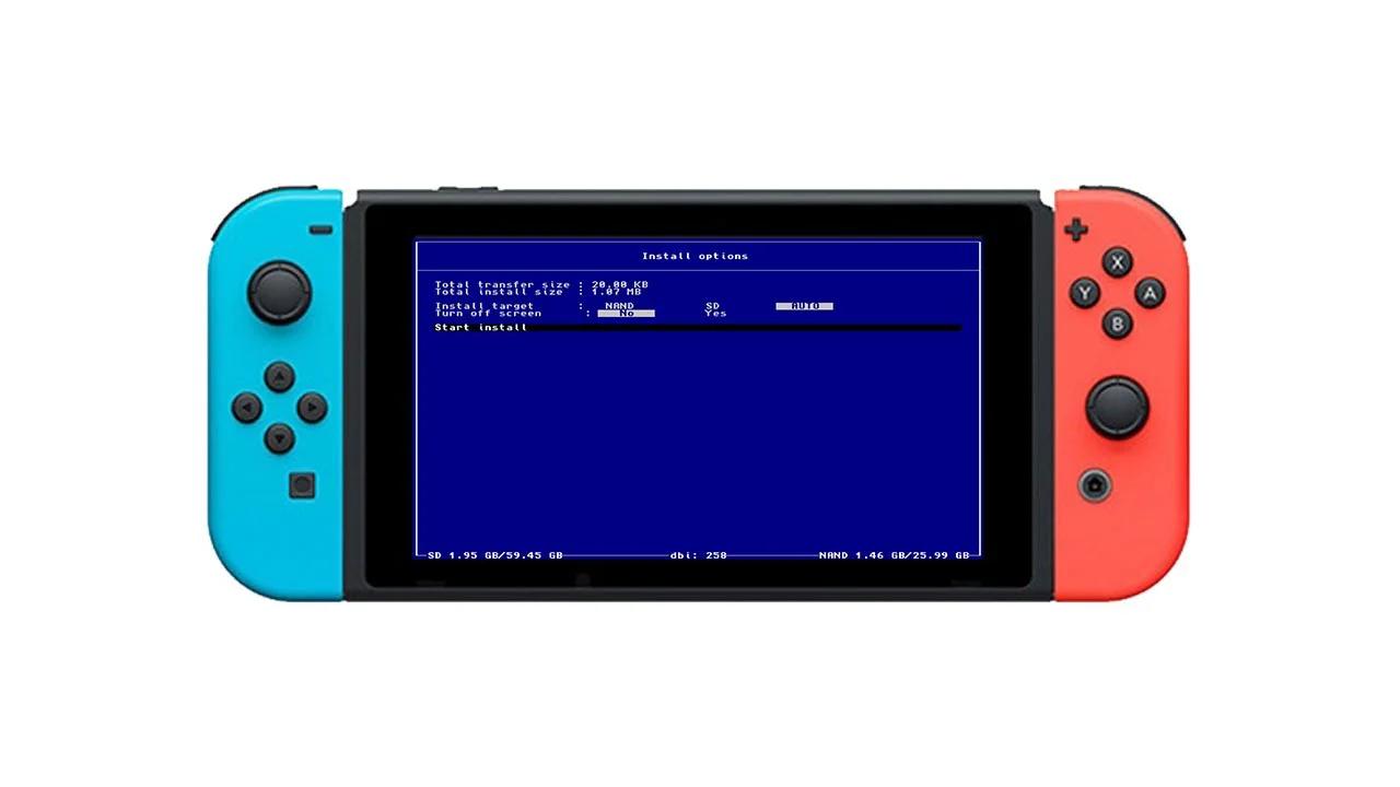 FR Tuto Comment installer des jeux en NSP/XCI avec DBI Installer