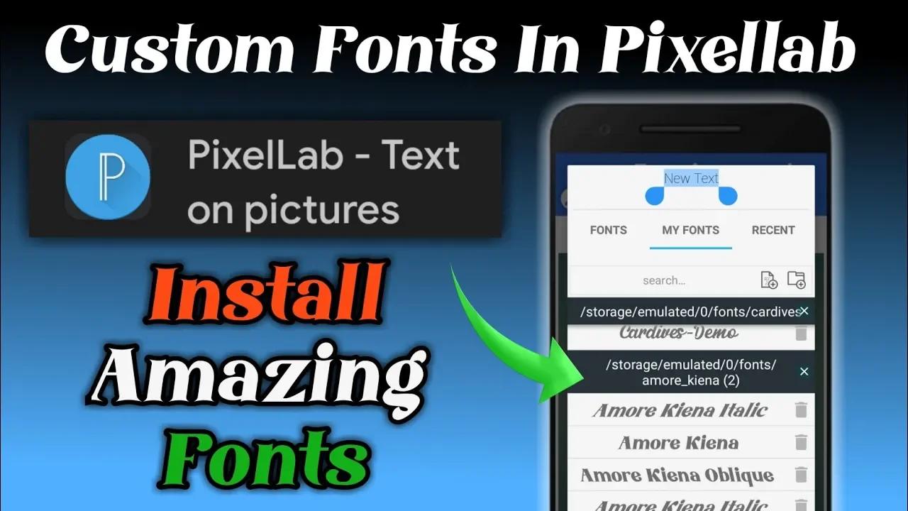 How To Add Custom Fonts In Pixellab App Download And Add Extra Fonts