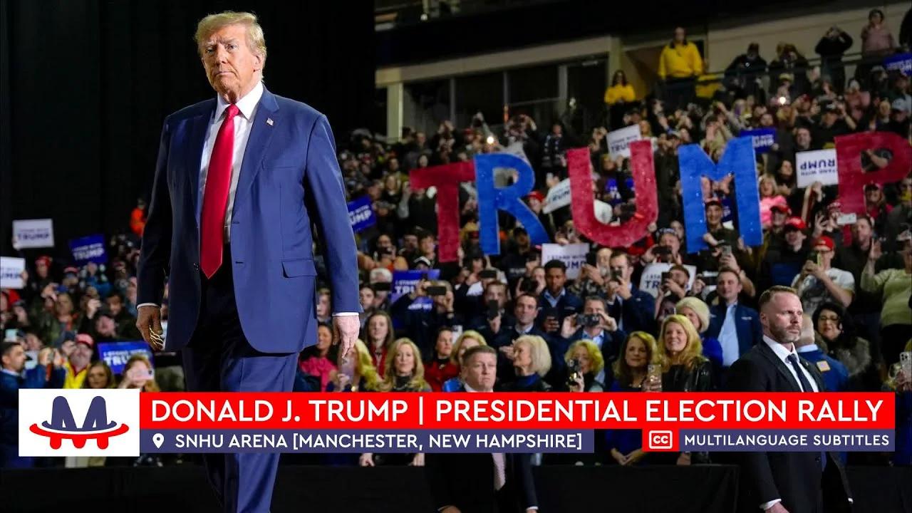 🇺🇸 Donald Trump | Full speech at rally in Manchester, New Hampshire ...