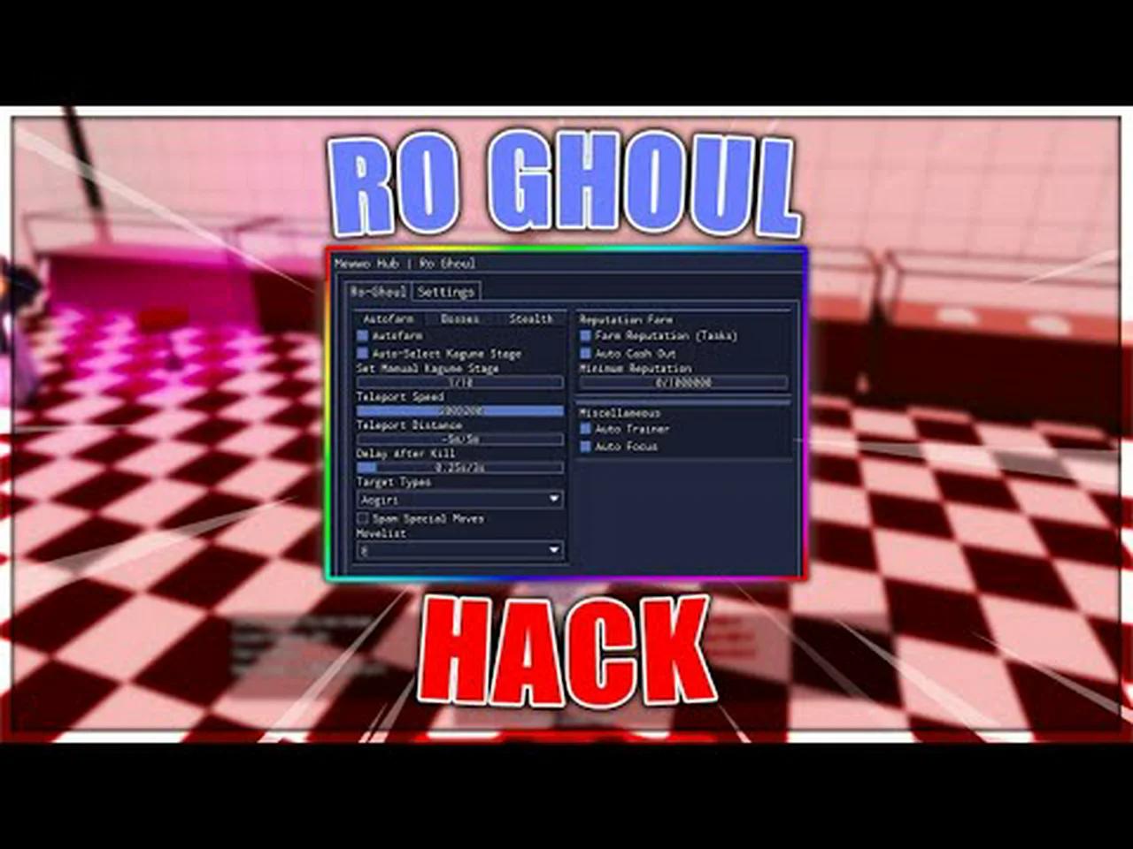 NEW Ro Ghoul Script Hack GUI PASTEBIN 2022 Auto Farm Max Stats 