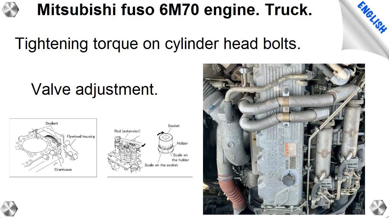 Mitsubishi Fuso 6M70 engine Truck, Tightening torque on cylinder head ...