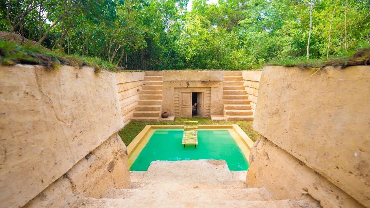 60 Days Build Millionaire Underground Swimming Pool Villa