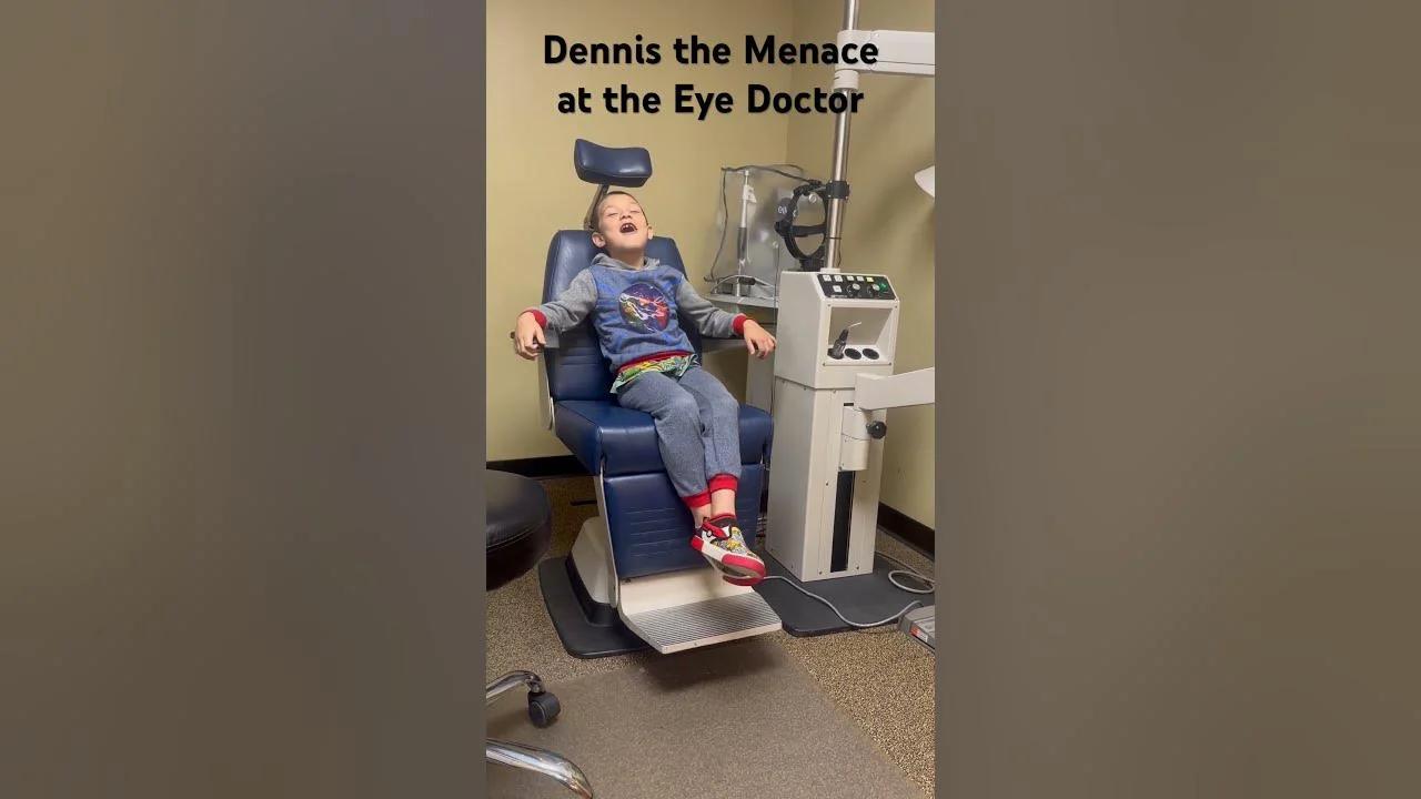 Dennis the Menace at the Eye Doctor