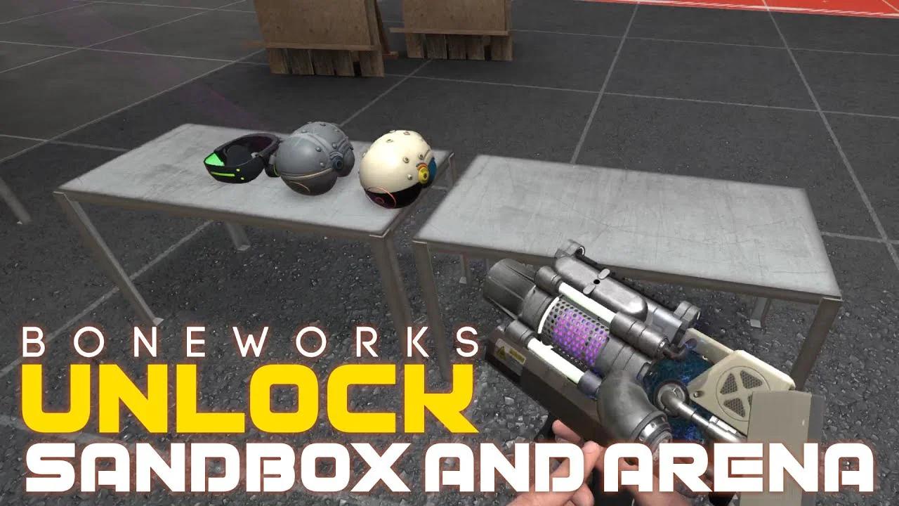 (GUIDE) BONEWORKS HOW TO UNLOCK SANDBOX AND ARENA