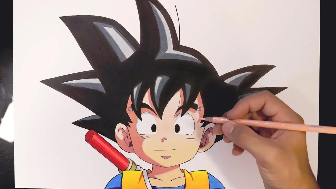 Cómo dibujar a Goku Niño | Dragon Ball Daima | Tutorial de dibujo paso ...