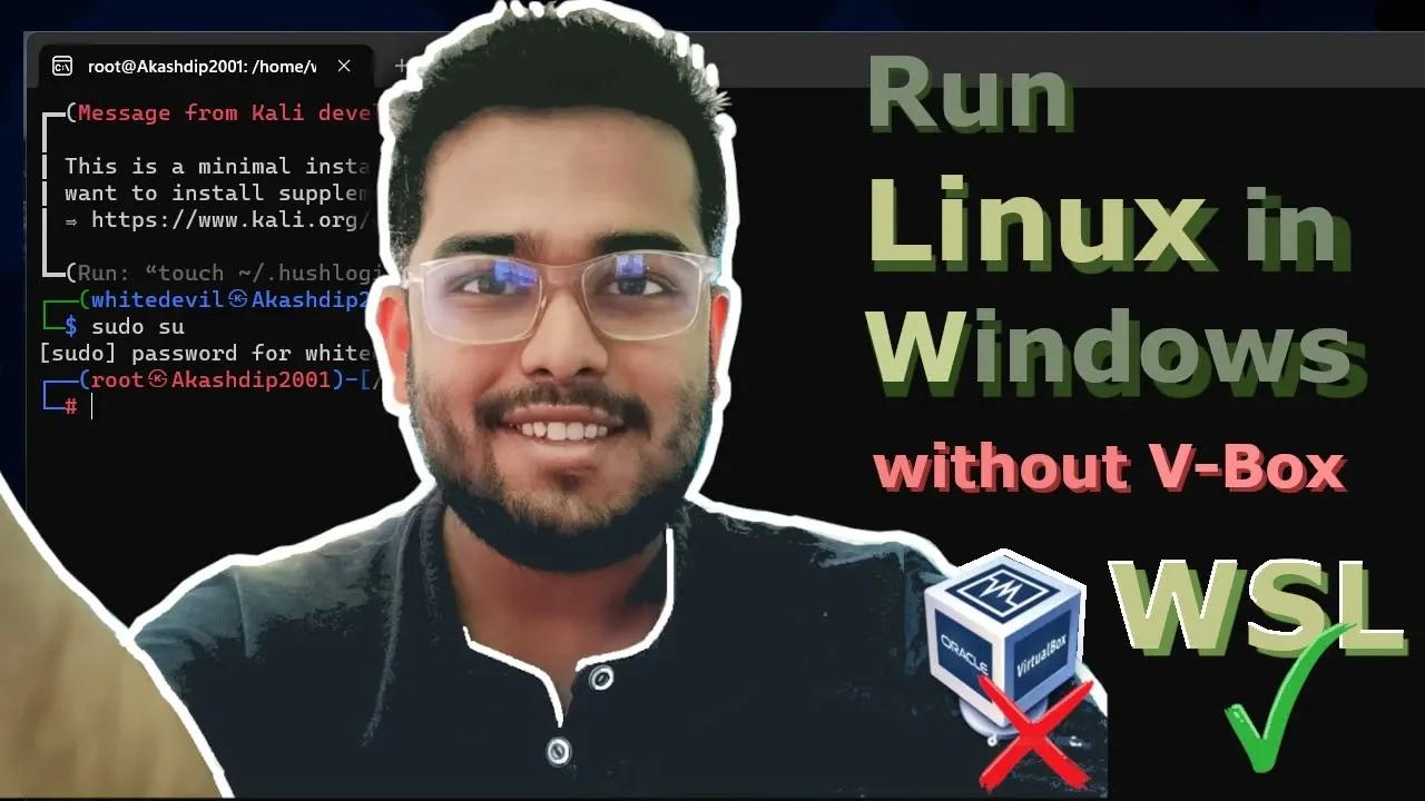 Linux Terminal on Windows without VirtualBox || wsl