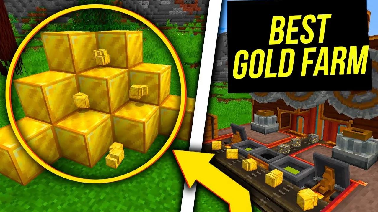 Create mod. BEST GOLD FARM. 1.16.5-1.18.2 (minecraft java edition)