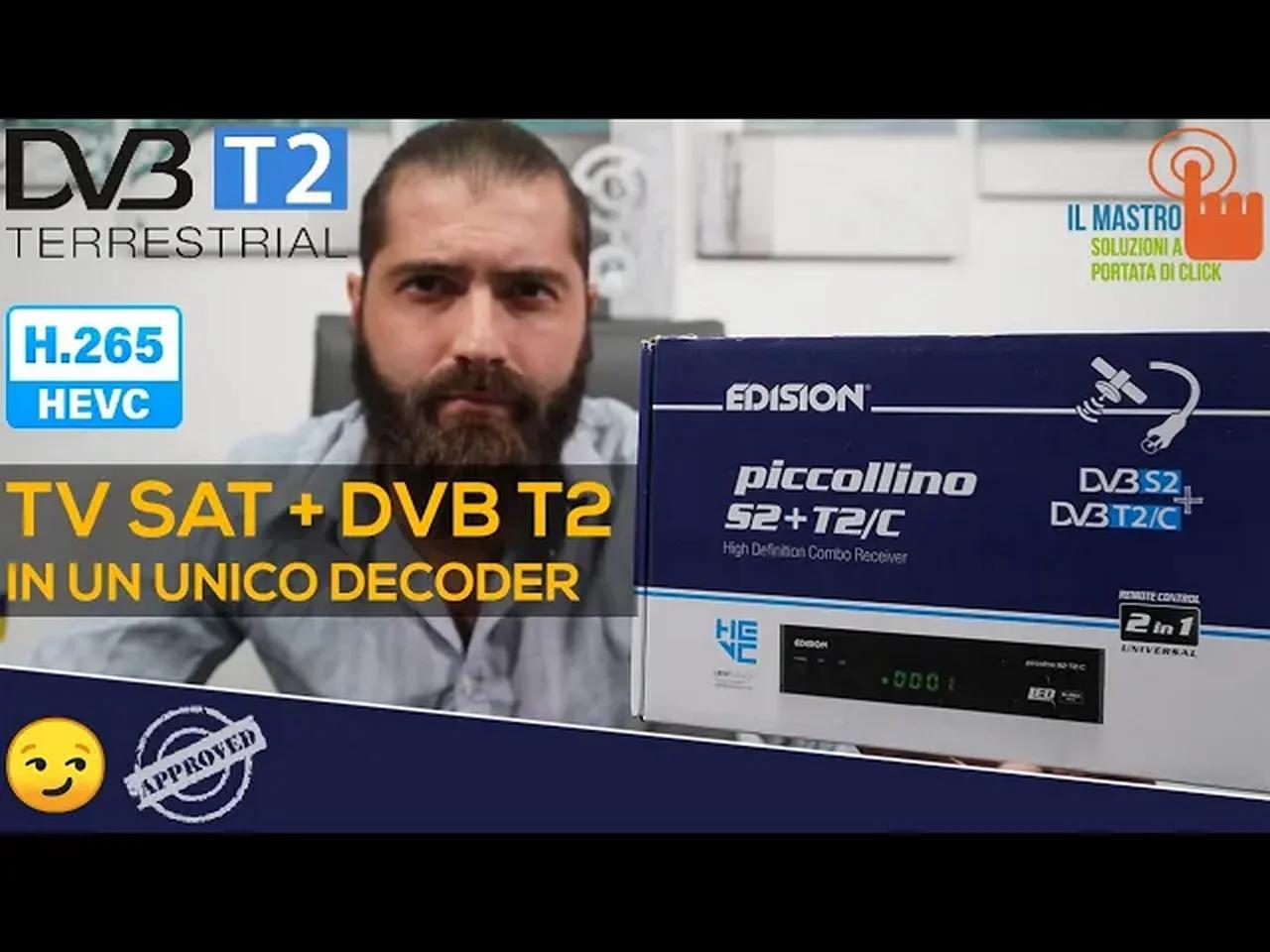 La tv non si vede decoder satellitare hd edision piccollino s2 t2