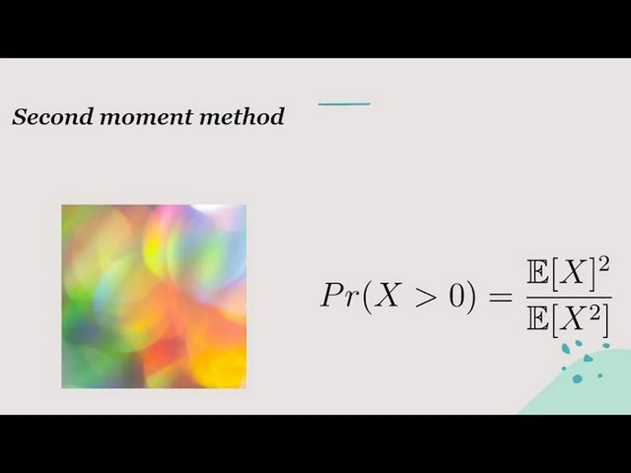second moment method application