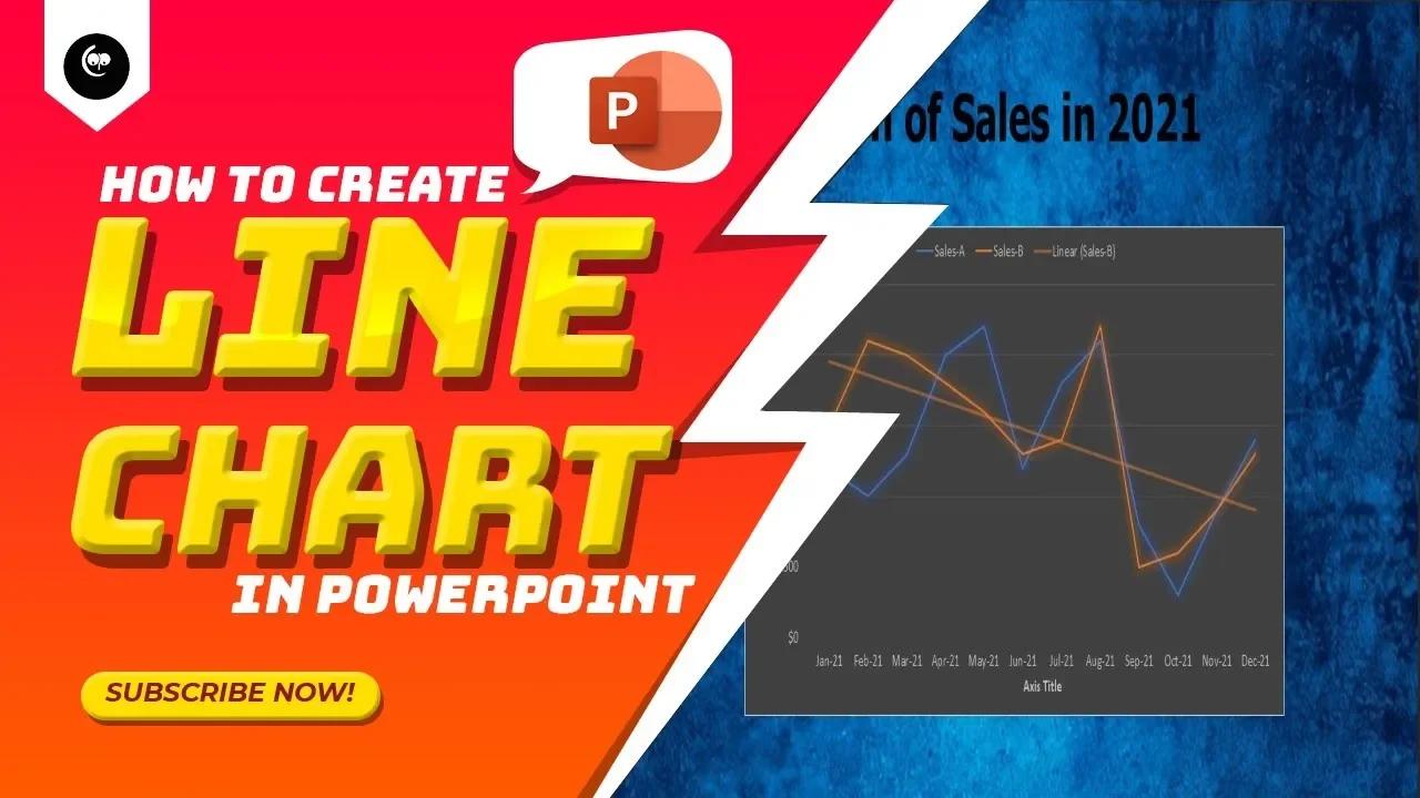 How To Create A Line Chart Powerpoint Easy Tutorial