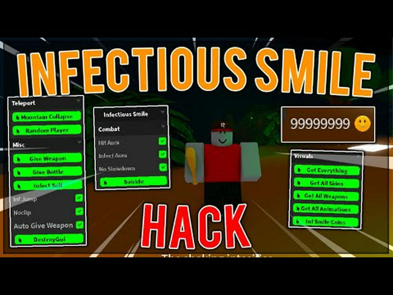 Infectious Smile Script Hack | *PASTEBIN* | INFINITE SMILE COINS, AURA ...