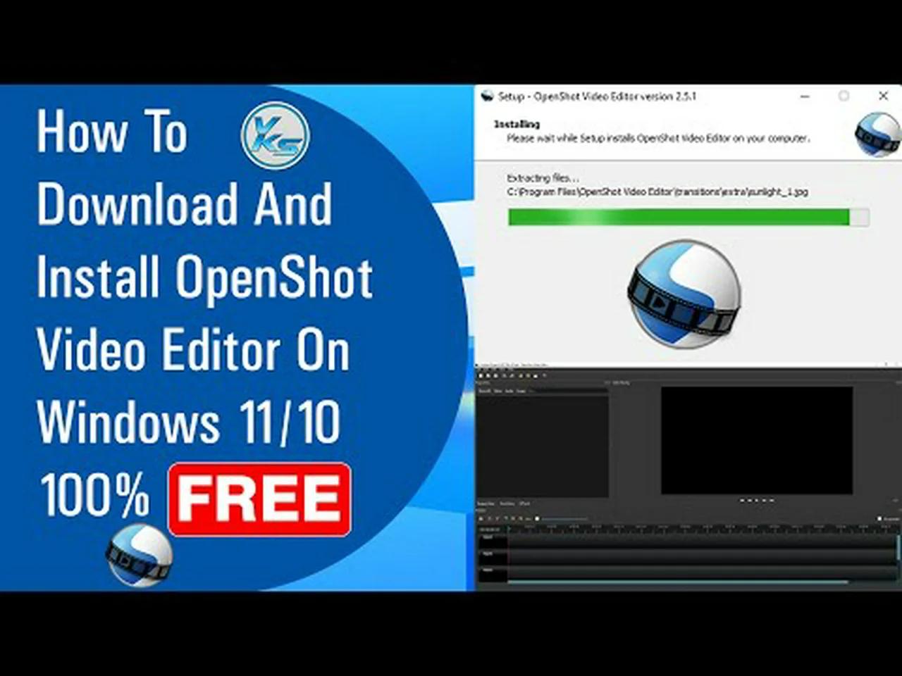 How To Download And Install OpenShot Video Editor On Windows 11/10 100% ...