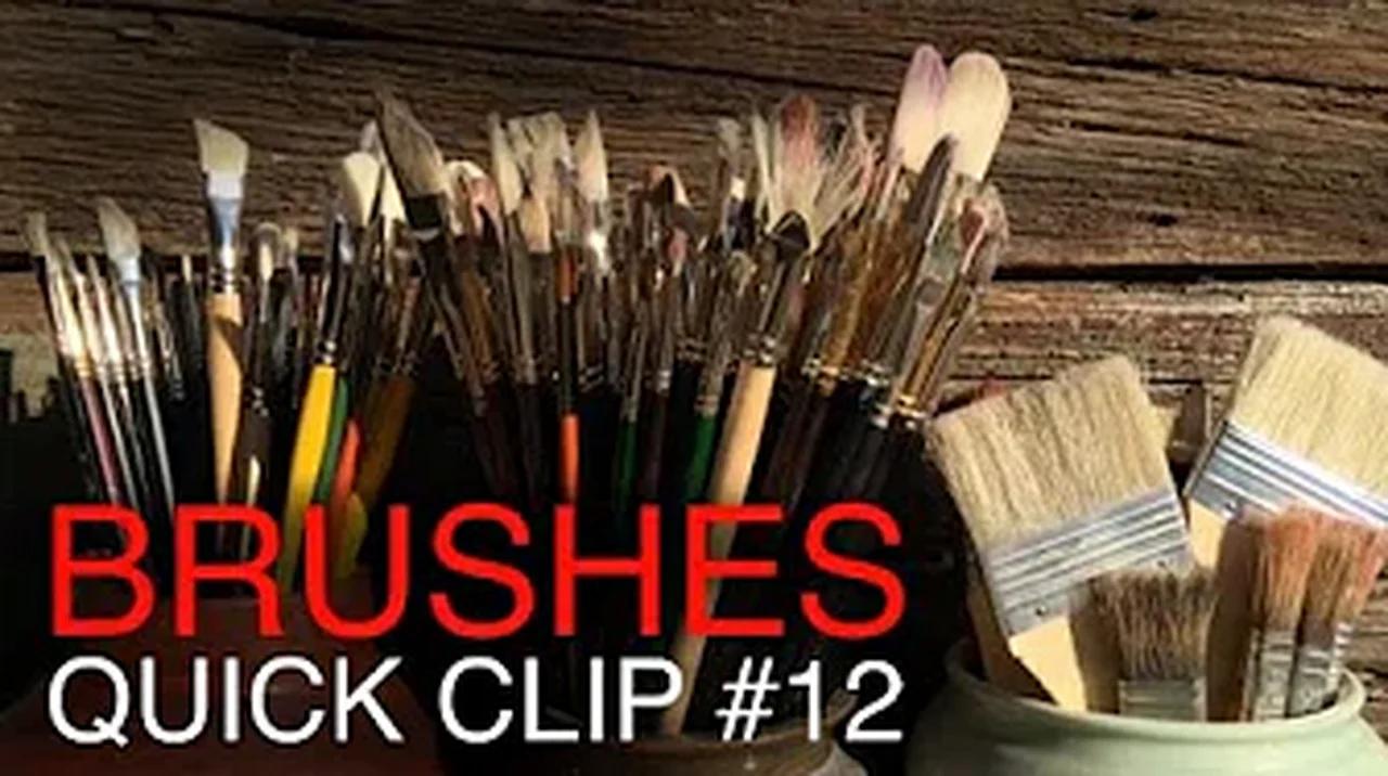 The BEST brushes for Oil Painting, and how to clean them!