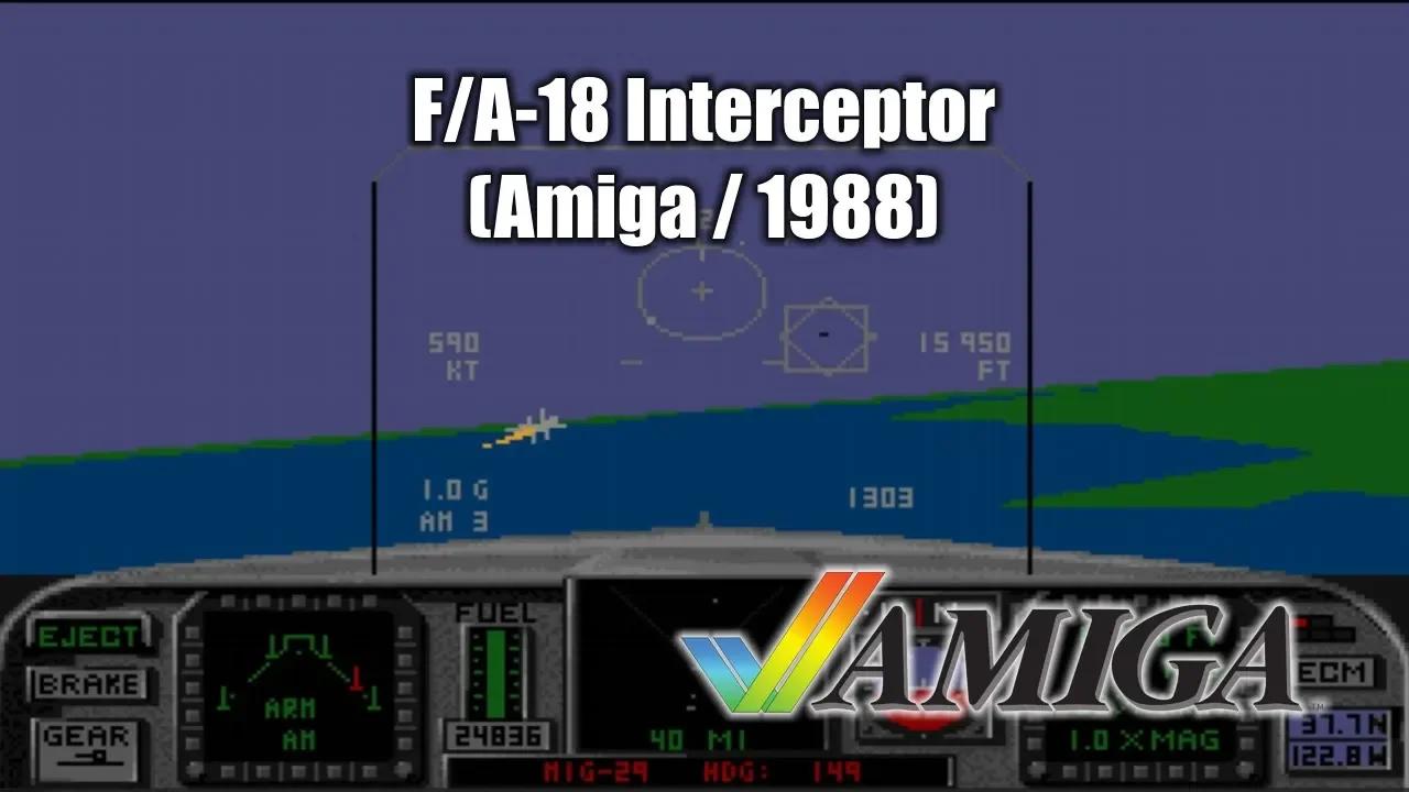 F/A-18 Interceptor (Amiga/1988) Gameplay