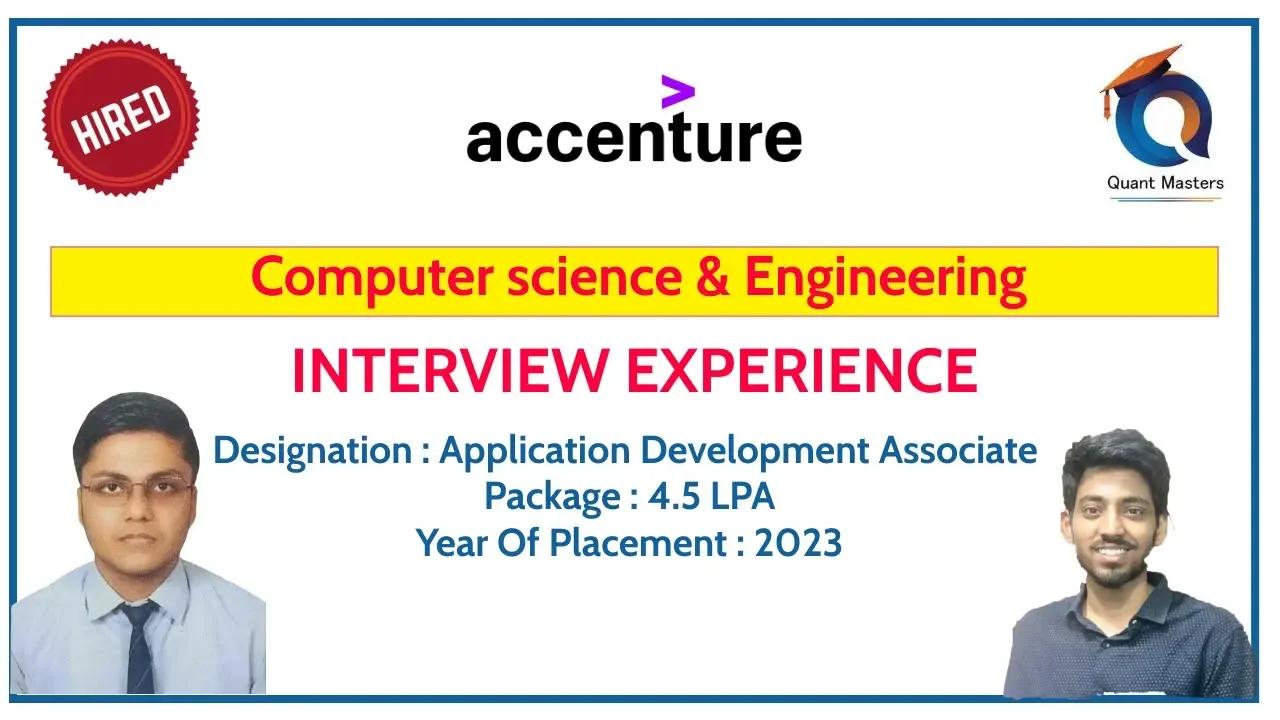 Accenture Interview Experience | Application Development Associate